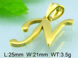 Stainless Steel Gold-plating Pendant