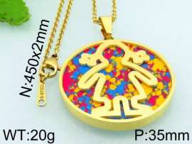 Stainless Steel Gold-plating Pendant