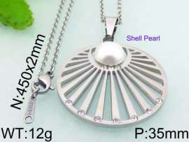 SS Shell Pearl Pendant