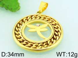 Stainless Steel Gold-plating Pendant