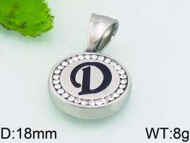 Stainless Steel Stone & Crystal Pendant