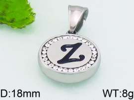 Stainless Steel Stone & Crystal Pendant