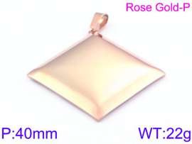 SS Rose Gold-plating Pendant