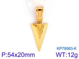 Stainless Steel Gold-plating Pendant