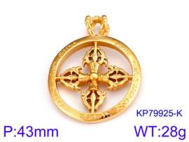 Stainless Steel Gold-plating Pendant